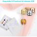 8 PCS Magnetic Hijab Pins | Multi-Use Colorful Magnets for Women's Scarves | No More Pinholes! (Silver/Gold/Rose Gold/Bronze/Black/Frosted Gold/Nude/White) - Buy Online on SooperMarket.com