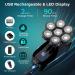 7D Head Shaver for Men - KENSEN 5 in 1 USB Rechargeable Electric Razor & Grooming Kit - Buy Online on SooperMarket.com