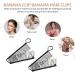 KALLORY 2pcs Vintage Stretch Banana Hair Clips | No Crease Hair Grip Styling Tool for Women - Black | 11.5X4.3X1CM - Buy Online on SooperMarket.com