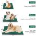 Heated Cat Dog Bed with Timer and Adjustable Temperature | Waterproof Pet Heating Pad for Indoor/Outdoor Use | Christmas Green 18X28IN - Buy Online on SooperMarket.com