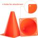CARTMAN 9 Inch 12 Pack Plastic Training Cones - Indoor Outdoor Traffic Cones for Soccer, Skating, Football, Basketball - Field Marker Agility Cones for Festive Events - Buy Online on SooperMarket.com