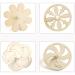 Liuer 24pcs Wooden Roundabout Toy Set - Perfect Children's Birthday Guest Gifts - Eco-Friendly Wooden Circle in Assorted Paint Colors - Buy Online on SooperMarket.com