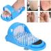 Shower Foot Scrubber for Simple Feet Cleaning Foot Washer for Shower Floor Mat with Suction Cups Removes Dead Skin Improves Relieves Pressure Blue - Buy Online on SooperMarket.com