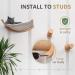 Ruby Road Cat Hammock Wall Mounted Shelf with Steps - Modern Cat Bed for Large Cats - Cat Furniture for Sleeping, Playing, Climbing, and Lounging - Buy Online on SooperMarket.com