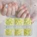 1Box Mixed Nails Art Decorations 3D Beads Nail Easy Installation And Removal Add Charm To Your Nail Nail Supplies Yellow - Buy Online on SooperMarket.com