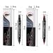 Go Ho 4 PCS Red and Black Liquid Eyeliner Stamp Pen - Waterproof Double-sided Seal Eyeliner Stencils for Long-Lasting, Smudge-Proof Cat Eye Look - Heart Star Moon Flower Design - 2 Red + 2 Black - Buy Online on SooperMarket.com