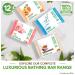 Luxurious Sandalwood & Saffron Bathing Bar Soap | 100% Organic Sulphate & Paraben-Free | Gentle Cleansing | International Shipping Available - Buy Online on SooperMarket.com