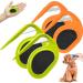 Pulunto Dog Comb for Pets 4-Piece Fur Care Set | Open Knots Trimmer & Brush in Orange & Green - Buy Online on SooperMarket.com