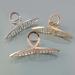 3pcs Metal Strong Hair Claw Clips - Nonslip Large Hair Claw Clip Set for Fashionable Hair Styling - Perfect for Women and Girls with Thin or Thick Hair (Rose Gold, Silver, Gold) - Buy Online on SooperMarket.com