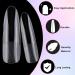 Buy LoveOurHome 240pc XXL Almond Gel x Nail Tips - Extra Long Clear Stiletto & Oval Fake Nails - 12 Sizes Full Cover Artificial Nails for Extensions & Press-On Styles - International Shipping Available - Buy Online on SooperMarket.com