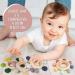 Organic Wooden and Silicone Baby Teething Toy Rings for Natural Pain Relief (Khaki) - Buy Online on SooperMarket.com