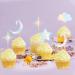 Cyodoos 24 Pack Laser Glitter Moon and Star Cupcake Toppers Sweet Baby Gender Reveal Cupcake Picks Baby Shower Kids Girls Birthday Party Kids Birthday Wedding Party Cake Decorations Supplies Laser1 - Buy Online on SooperMarket.com