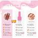 20Pcs Nail Wrap Semi Cured Gel Nails Strip Full Wraps Gel Nail Stickers Self-Adhesive Gel Nail Wrap Stickers Decals - UV/LED Lamp Required Blush Gradient - Buy Online on SooperMarket.com