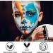 BOBISUKA Alabaster White Face Body Paint Stick White Eye Black Sticks for Sports Water Based Face Painting Kit Quick Drying Foundation Makeup for Halloween Clown Skeleton Joker Cosplay SFX Costume - Buy Online on SooperMarket.com