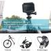Rotating Motorcycle Phone Holder & GoPro Stand - 360 Screwable Bike Mount (Black) - Buy Online on SooperMarket.com
