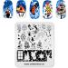 Alexnailart Christmas Halloween Nail Stamping Plate (CHRISTMAS 021) - Manicure Templates for Festive Nail Art - Buy Online on SooperMarket.com
