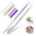 Cuticle Pusher Professional Cuticle Pusher Nail Pusher Kit Stainless Steel Cuticle Pusher Cuticle Pusher Set Stainless Steel Ingrown Toenails Set 2 Pieces