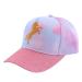 Girls Unicorn Baseball Cap Tie-Dye Baseball Cap Adjustable Sun Hat Rainbow Baseball Cap Snapback Cap for 3-10 Years Old