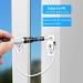 eSynic 4pcs Window Safety Restrictors with Keys - White UPVC Window Security Locks for Child Safety - Ideal for Home and Public Use - Buy Online on SooperMarket.com