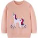 Girls Unicorn Sweatshirt | Cotton Casual Jumper for Kids | Long Sleeve Pullover | Ages 1-12 - Buy Online on SooperMarket.com