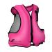 OMOUBOI Floatage Jackets Inflatable Snorkel Vest Adult Swimming Jacket for Diving Surfing Swimming Outdoor Water Sports Suitable for 90-220lbs (Pink)