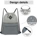 WANDF Drawstring Gym Bag with Wet Compartment - Water-Resistant Cinch Bag for Men and Women (Grey) - Buy Online on SooperMarket.com