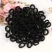 100 Pieces Soft Cotton Mini Hair Ties | No Metal Elastic Bands for Kids & Babies - Perfect for Little Girls - Buy Online on SooperMarket.com