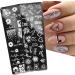Sanwood Nail Stamping Plates - Human Face Patterns | Stainless Steel Nail Art Template for Girls & Women | Manicure Tool Kit - Buy Online on SooperMarket.com