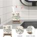 Buy Cabilock Ceramic Toothbrush Holder - Versatile Bathroom Accessory for Washbasins | American Style Toothpaste Storage - Buy Online on SooperMarket.com