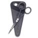 STONLI 4.5 inches Beard and Moustache Scissors - Nose Hair Trimming Stainless Steel Scissors Safety Use for Eyebrows & Ear Hair (Black)