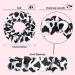 Western Cow Print Scrunchies Set - 20 Pieces | Silk Satin Hair Ties for Player Team | Elastic Hairbands for Sports | Black Scrunchy Ponytail Holder - Buy Online on SooperMarket.com