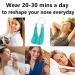 Nose Shaper Clip - Silicone Nose Lifter & Slimming Tool for Beautiful Straight Nose | Rhinoplasty Bridge Corrector for Women (Green - Buy Online on SooperMarket.com