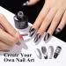 Buy MIZHSE 9D Cat Eye Gel Nail Polish - Silver Magnetic Gel for Stunning Holographic Galaxy Effect | Soak Off Nail Art for DIY Manicure at Home - Buy Online on SooperMarket.com