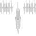 10 PCS M3 Needle Cartridge With Safety Membrane - Compatible with Intelli, Lady, Meraki & Arrow PMU Machine By Mellie Microblading (Needle, 1RL .25mm) Needle 1RL .25mm