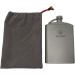 Valtcan Titanium Hip Flask Canteen - Military Design - 260ml / 8.8 oz Capacity - Buy Online on SooperMarket.com