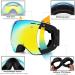 GANZTON Ski Goggles | Double Lens UV Protection & Anti-Fog | Unisex Snowboard Goggles for Men Women Boys & Girls - Black - Buy Online on SooperMarket.com