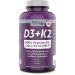 Naka Platinum Vitamin D (1000 IU) + Vitamin K2 (120 mcg) (300 Count (Pack of 1)) - Buy Online on SooperMarket.com