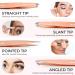 EXCLAIM BEAUTY 4-Piece Stainless Steel Precision Tweezers Set for Men & Women - Eyebrow, Splinter, and Ingrown Hair Removal - Includes Leather Case - Rose Gold - Buy Online on SooperMarket.com