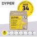 DYPER Bamboo Baby Diapers Newborn Size | Cloth Alternative for Day & Overnight | Plant-based Eco-Friendly Diapers | Hypoallergenic & Unscented | 34 Count Pack - Buy Online on SooperMarket.com
