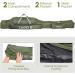 Lixada Portable Folding Fishing Rod Case - 130cm Army Green | Fishing Pole Storage Bag & Organizer - Buy Online on SooperMarket.com