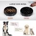Large Pet Slow Feeder Dog Bowl - Interactive Puzzle Feeding Bowl for Healthy Eating - Non-Skid Bloat Stop Design in Black - Buy Online on SooperMarket.com