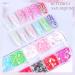 Kalolary 3D Butterfly Nail Art Glitter Sequins - Colorful Holographic Foil Debris for Women's Nail Decoration - Buy Online on SooperMarket.com