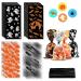 ERKOON 200 pcs Halloween Treat Bags Halloween Cellophane Candy Bags Spider Web Bat Ghost Pumpkin Gift Bags with 250 Twist Ties Kids Party Candy Bags for Halloween Party Supplies