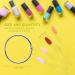 100 Pcs Clear Nail Swatch Sticks with Ring | COCOJAM Fan Shaped Color Swatches | Transparent False Nail Polish Sample Sticks for Nail Art - Buy Online on SooperMarket.com