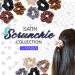 VAGA Cute Scrunchies Set - 6 Colors, Soft Hair Elastics, Ponytail Holder Pack - Satin Scrunchies for Thick Hair - Buy Online on SooperMarket.com
