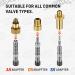Henmi Bicycle Valve Adapter Set - Complete French & Auto-Style Valve Adapters with Sorting Box Air Pump Ball Pin & Compressor Valve - International Shipping - Buy Online on SooperMarket.com
