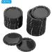 PATIKIL 1 Inch Flat Decorative Bottle Caps 50 Pack Craft Bottle Pendant Trays Double Sides Printed for DIY Pendants Craft Scrapbooks Black - Buy Online on SooperMarket.com