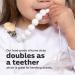 Premium Silicone Pacifier Clip - Safe Holder for Baby and Toddlers - Neutral White - Center Coast Collections - Buy Online on SooperMarket.com