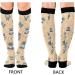 Haskirky High Elasticity Compression Socks - 2 Pair, Cartoon Raccoons Design for Leisure and Travel, Relieve Fatigue, Daily Wear and Running | Adult Universal Size - Buy Online on SooperMarket.com