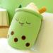 DAWRIS Bubble Tea Plush Pillow - Cute Bubble Milk Tea Cup Shaped Hugging Cushion Toy (Green) - Buy Online on SooperMarket.com